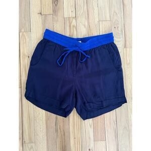 J.Crew Blue Drawstring Shorts Stretch Summer Vacation Sporty Women's 0 Athletic